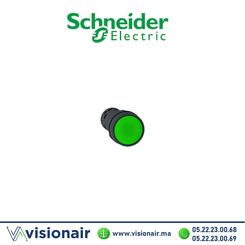 [XB7NA31] Bouton poussoir Schneider  vert NOXB7NA31