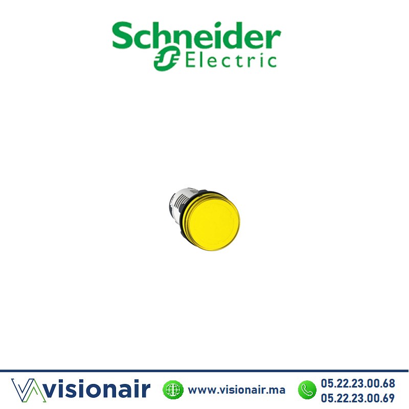 [XB7EV05MP] Voyant rond Schneider jaune LED intégrée 230V XB7EV05MP