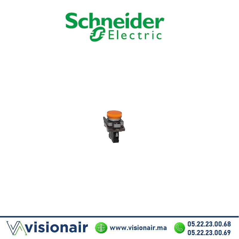 [XB4BVM5] Voyant rond Schneider orange LED intégrée 240V XB4BVM5