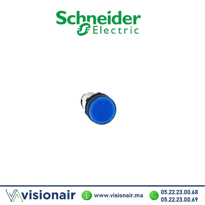 [XB7EV06MP] Voyant rond Schneider bleu  LED intégrée 230V XB7EV06MP