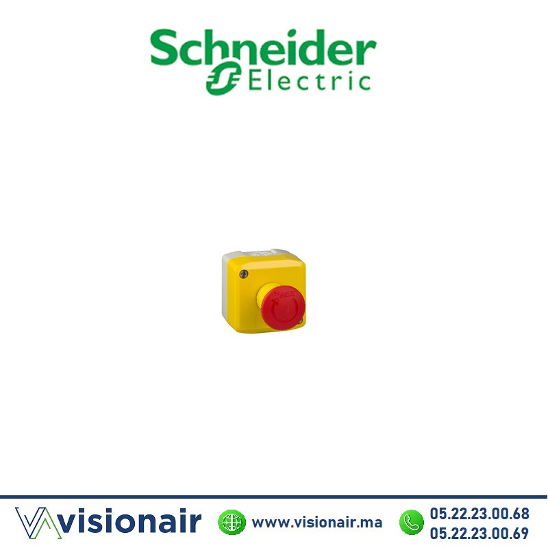 [XALK178] Boite jaune  Schneider arrêt urgence rouge XALK178