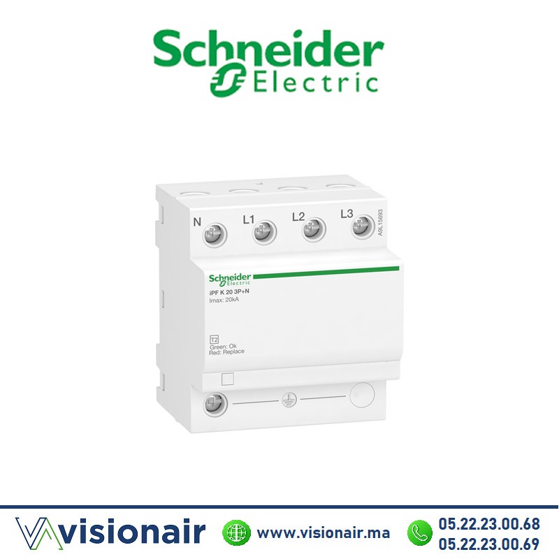 [A9L15693] Parafoudre Schneider modulaire iPF K20 3P+ N 340 V A9L15693