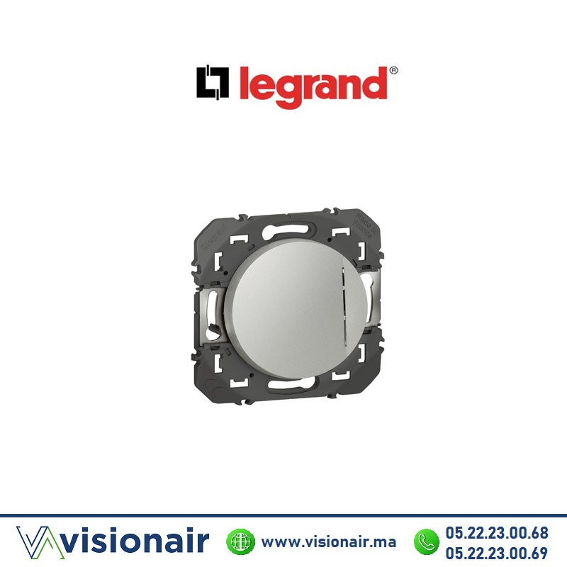 [600109] Interrupteurs VV témoin LEGRAND Dooxie alu 600109