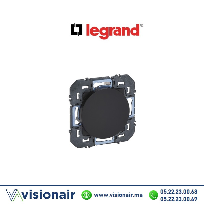 [600 44] Obturateur Legrand Dooxie finition Noir mat 600244