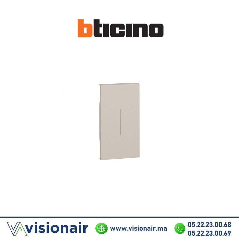 [BTKM05M2] Enjoliveur poussoir VR 2M BTICINO Living Now Sable BTKM05M2
