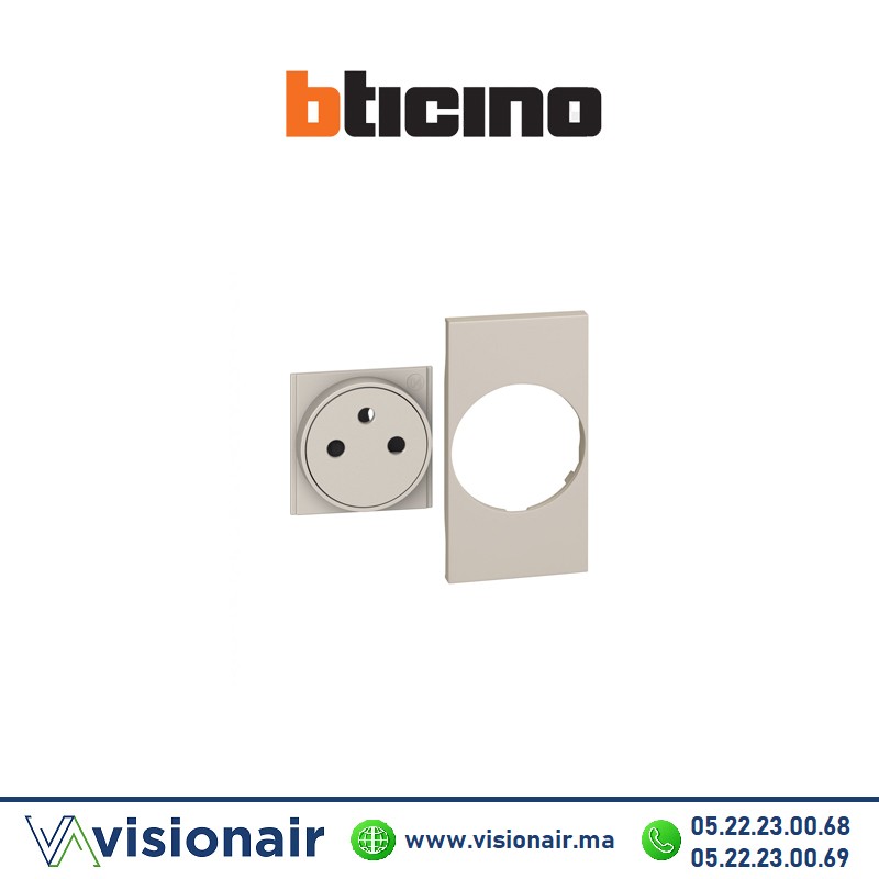 [BTKM55F] Enjoliveur prise FR 2M BTICINO Living Now Sable BTKM55F