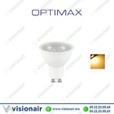 [OPTLLSC8G10G] Lampe LED GU10 Optimax 8W Gold