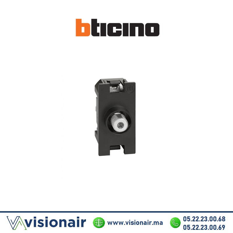 [BTK4202F] Prise TV Femelle 1M BTICINO Living Now noir BTK4202F