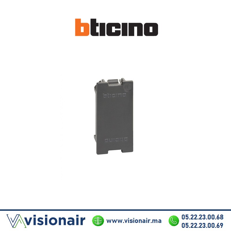 [BTK4950] Obturateur 1M BTICINO Living Now noir BTK4950