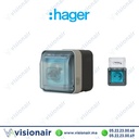[XEV080] Prise de recharge pour véhicule électrique Hager Witty IP55 Gris