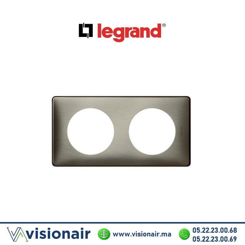 [068972] Plaque métal tungstène Legrand Céliane 2P 068972