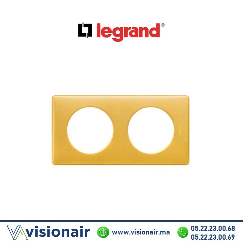 [068792] Plaque Laiton Legrand Céline 2P 068792