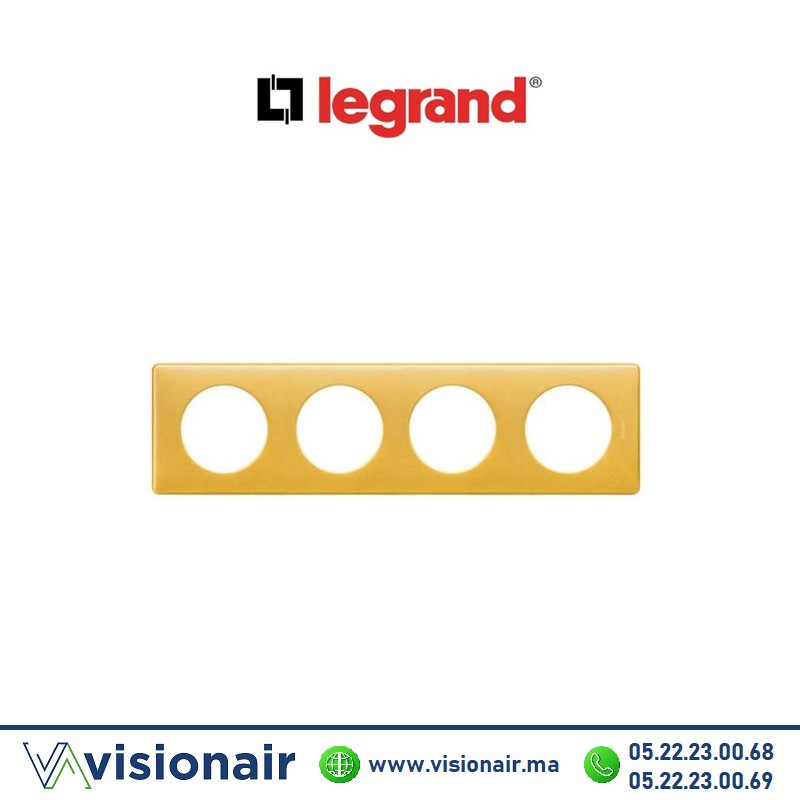 [068794] Plaque Laiton Legrand Céline 4P 068794