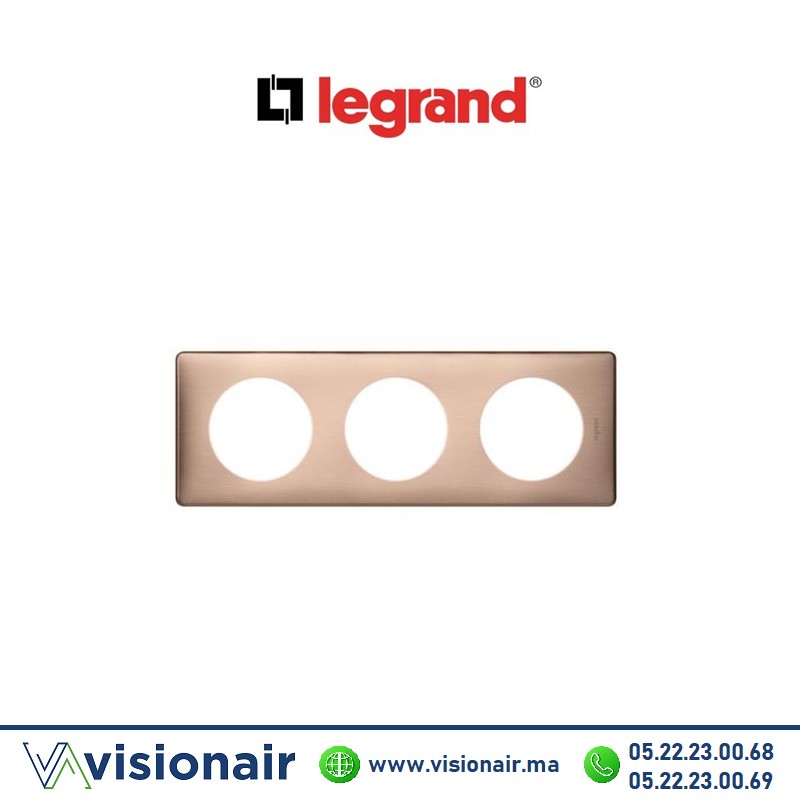 [068993] Plaque copper Legrand Céliane 3P 068993