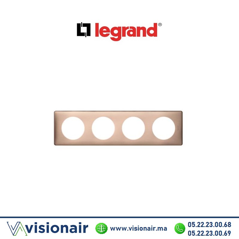 [068994] Plaque copper Legrand Céliane 4P 068994