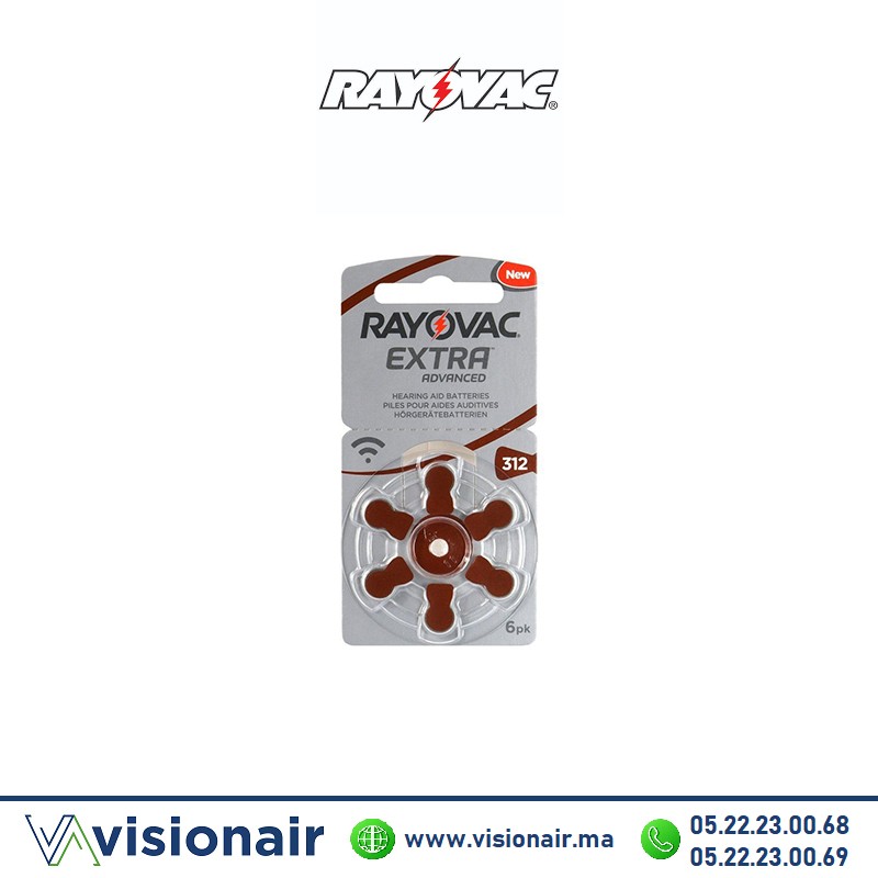 [RAYOVAC312] Pile auditive RAYOVAC EXTRA 312