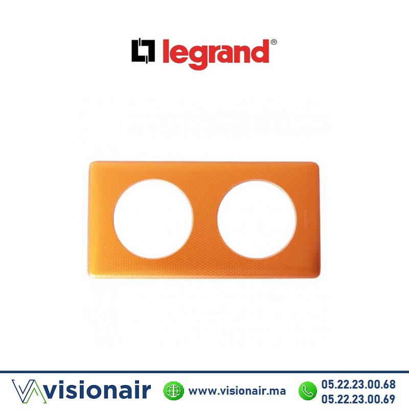 [098877] Plaque Matières Orange Snake Legrand Céliane 2P 098877