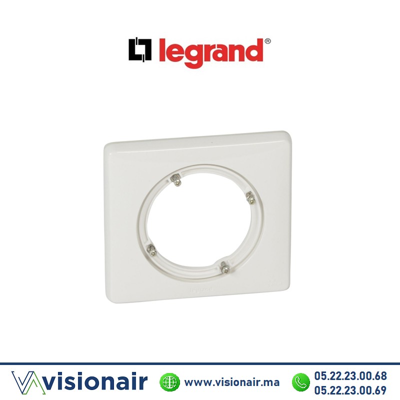 [069071] Plaque Blanc IP44 Legrand Céliane 1P 069071