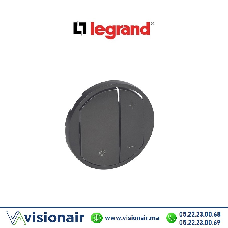[065283] Enjoliveur Variateurs Graphite Legrand Céliane 065283