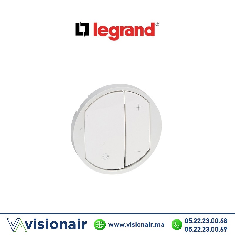 [065083] Enjoliveur Variateurs blanc Legrand Céliane 065083