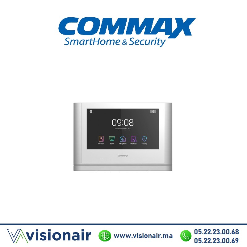 [CDV-70MFBL] Moniteur vidéophone COMMAX Blanc CDV-70MFBL