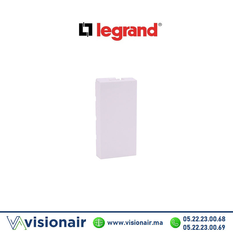 [077070] Obturateur LEGRAND Mosaic 1M blanc 077070