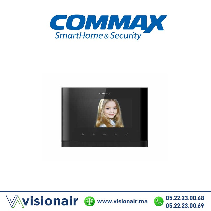 [CDV-77MN] Moniteur vidéophone COMMAX TFT LCD 7''Noir CDV-77MN