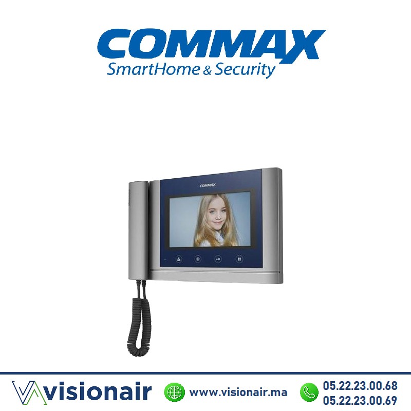 [CDV-70MHBSSV] Moniteur vidéophone COMMAX TFT LCD 7'' BS Silver CDV-70MHBSSV