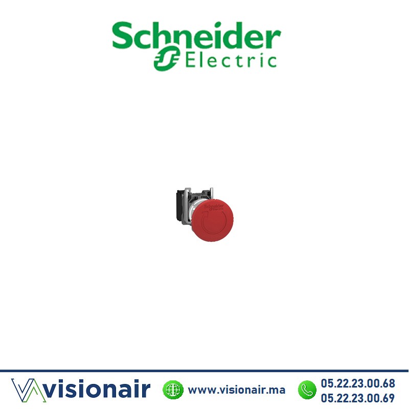 [XB4BS8442] Bouton arrêt  Schneider urgence ETE TPD MTL XB4BS8442