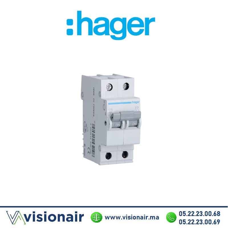 [MV220] Disjoncteur HAGER 2P 20A MV220