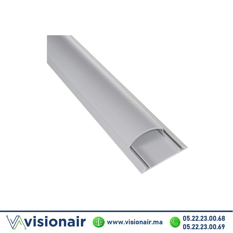 [MGDSOL50-15] Plinthe goulotte de sol 50x15 adhésive Gris