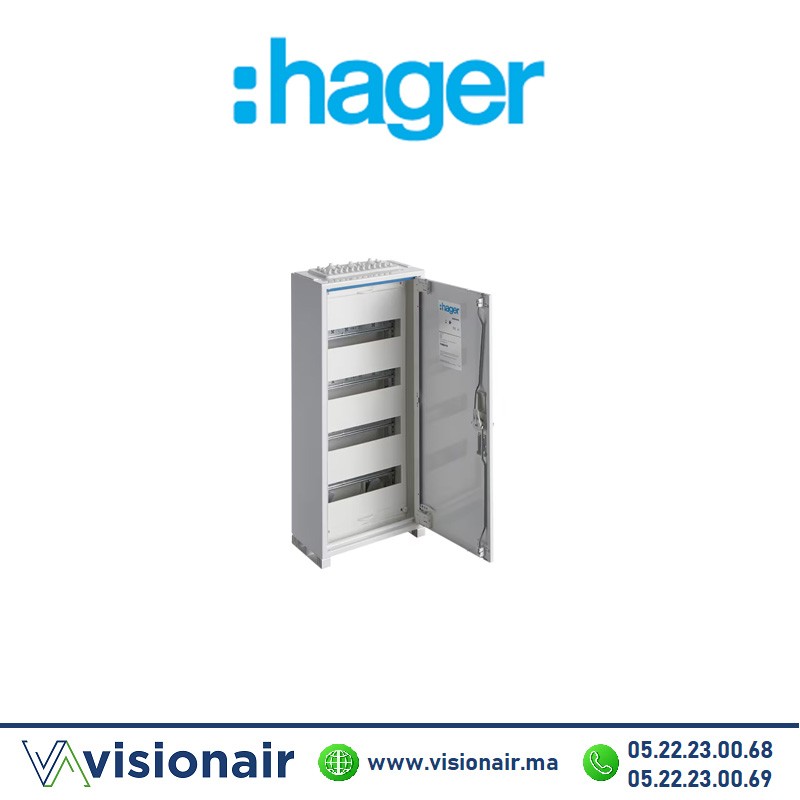 [FWB41S] Coffret métallique Hager 650x300x161 48M FWB41S