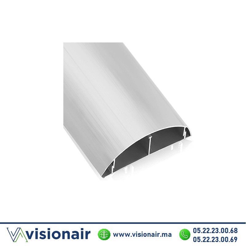 [MGDSOL90-20] Plinthe goulotte de sol 90x20 adhésive Gris