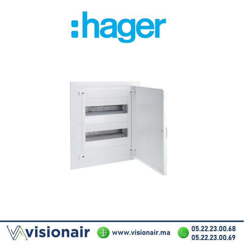 [VF212PF] Coffret encastré HAGER 24 M porte opaque
