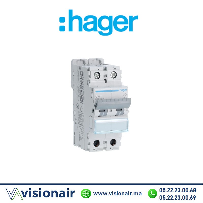 [NF225A] Disjoncteur HAGER 10KA 2PP 25A NF225A