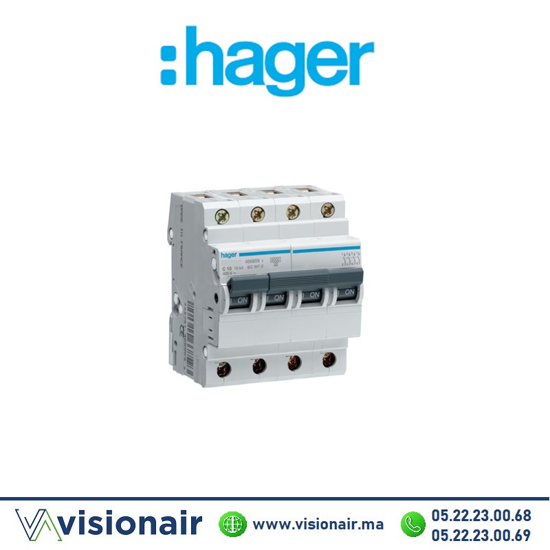 [NF432A] Disjoncteur HAGER 10KA 4P 32A NF432A