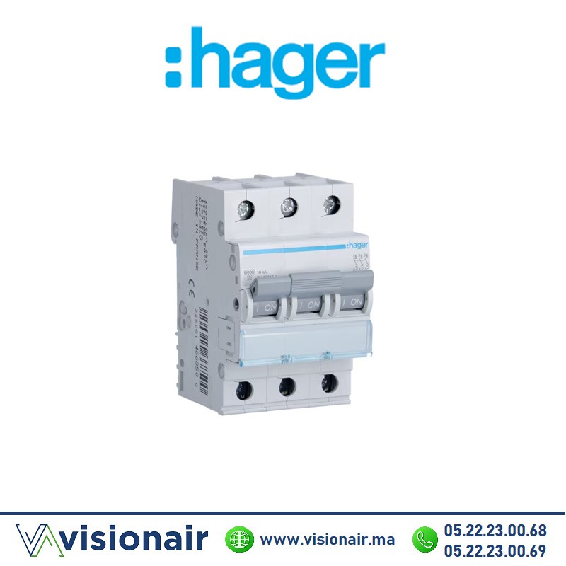 [NF340] Disjoncteur HAGER 10KA 3P 40A NF340