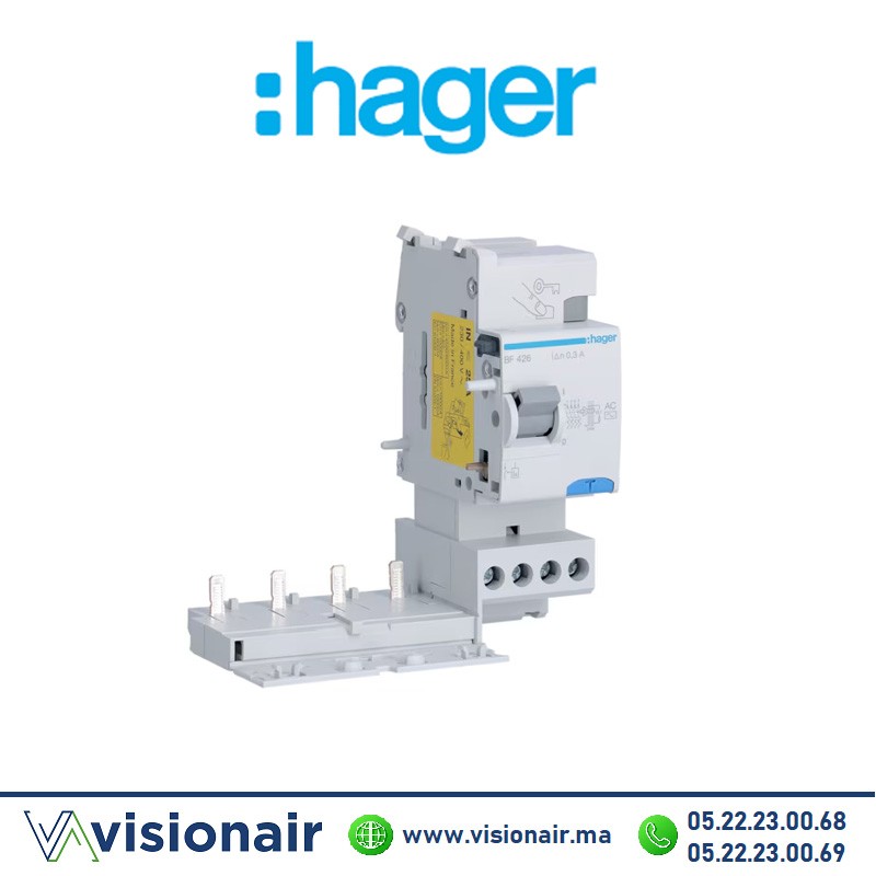 [BF426] Bloc différentielle Hager 2P 25A 300mA BF426