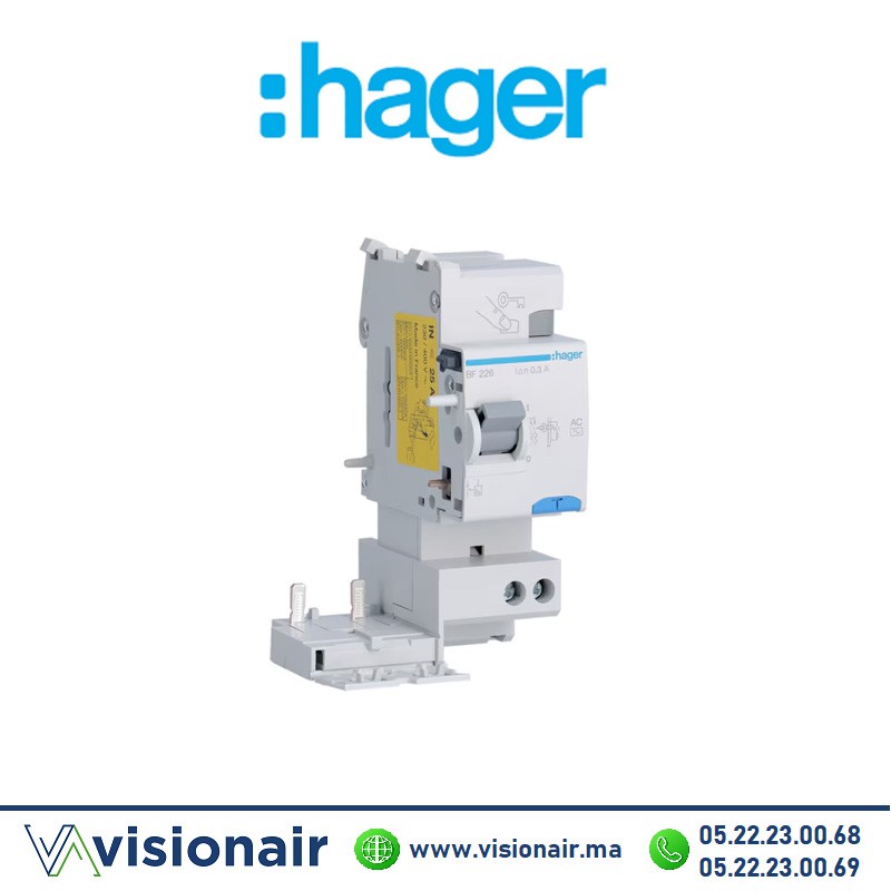 [BF226] Bloc différentielle Hager 2P 300mA 25A BF226