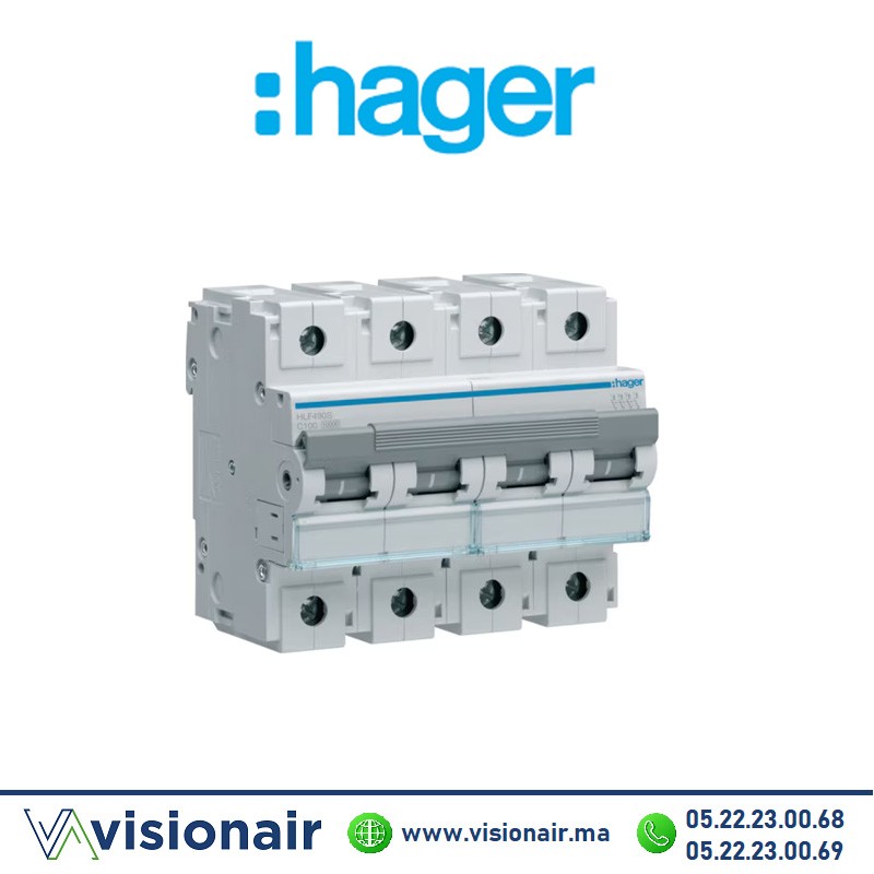 [HLF490S] Disjoncteur HAGER 4P 100A HLF490S