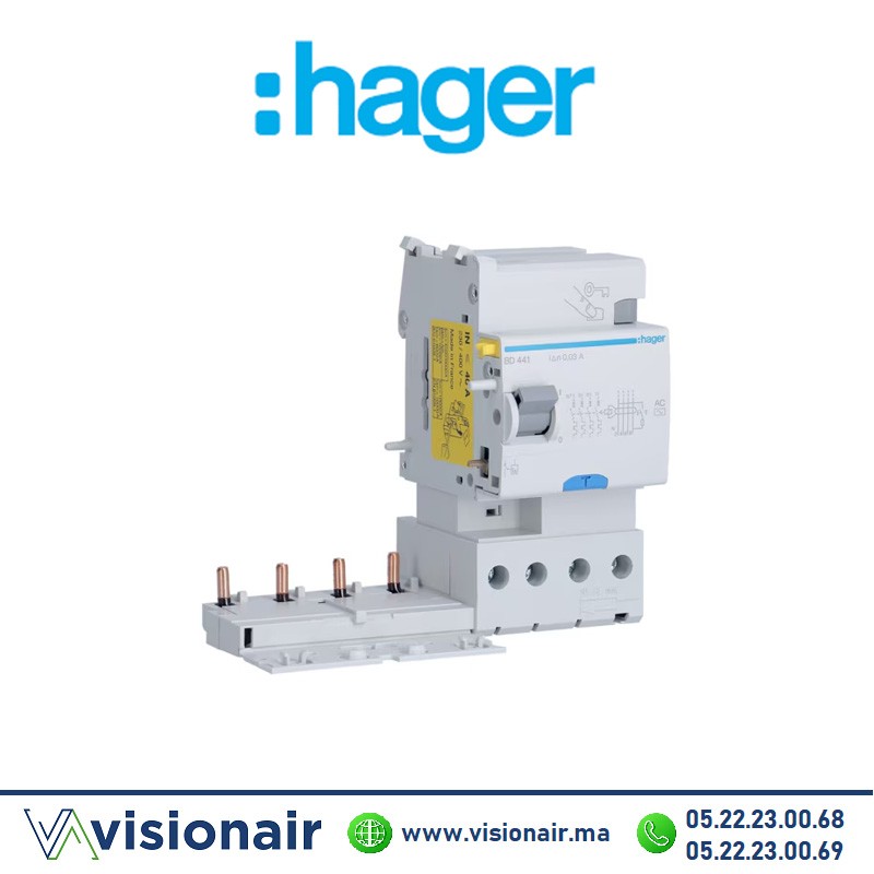 [BD441] Bloc différentielle Hager 4P 300mA 40A