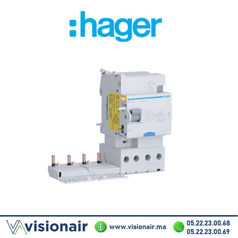 [BF441] Bloc différentielle Hager 4P 300mA 40A BF441