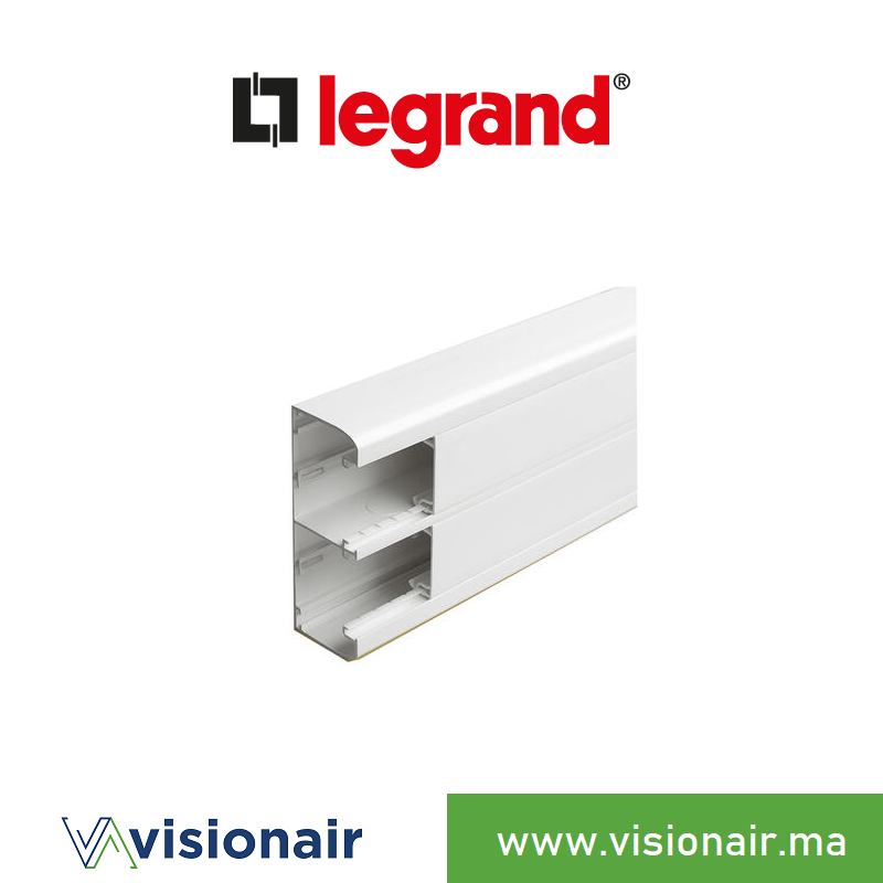 [LEG075603] Goulotte LEGRAND 2 compartiments 50x130mm CV 45mm 075603