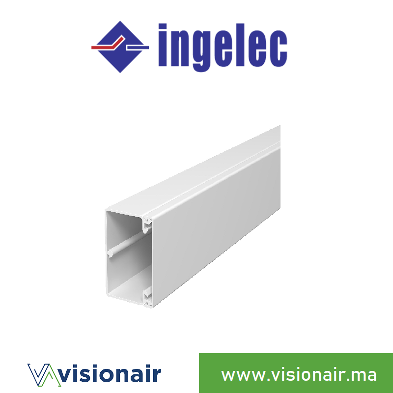 [P6040] Plinthe Goulotte INGELEC 60x40mm P6040