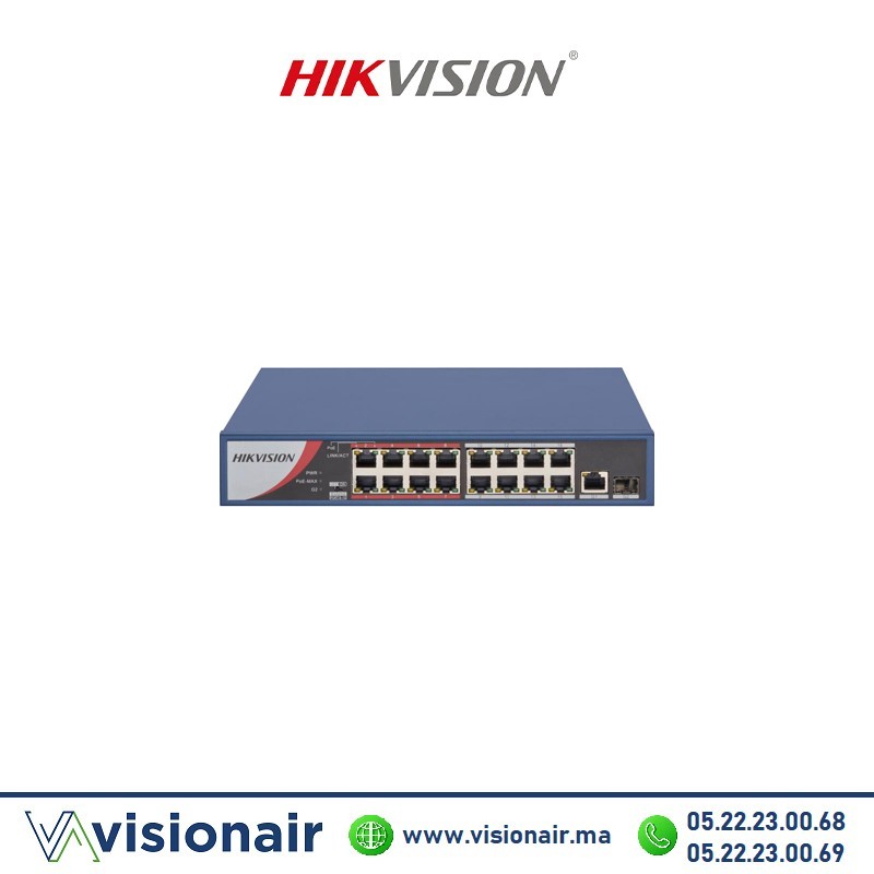 [HIKDS-3E1309P-E/M] Switch HIKVISION 9 ports POE 10/100 Mbps DS-3E1309P-E/M
