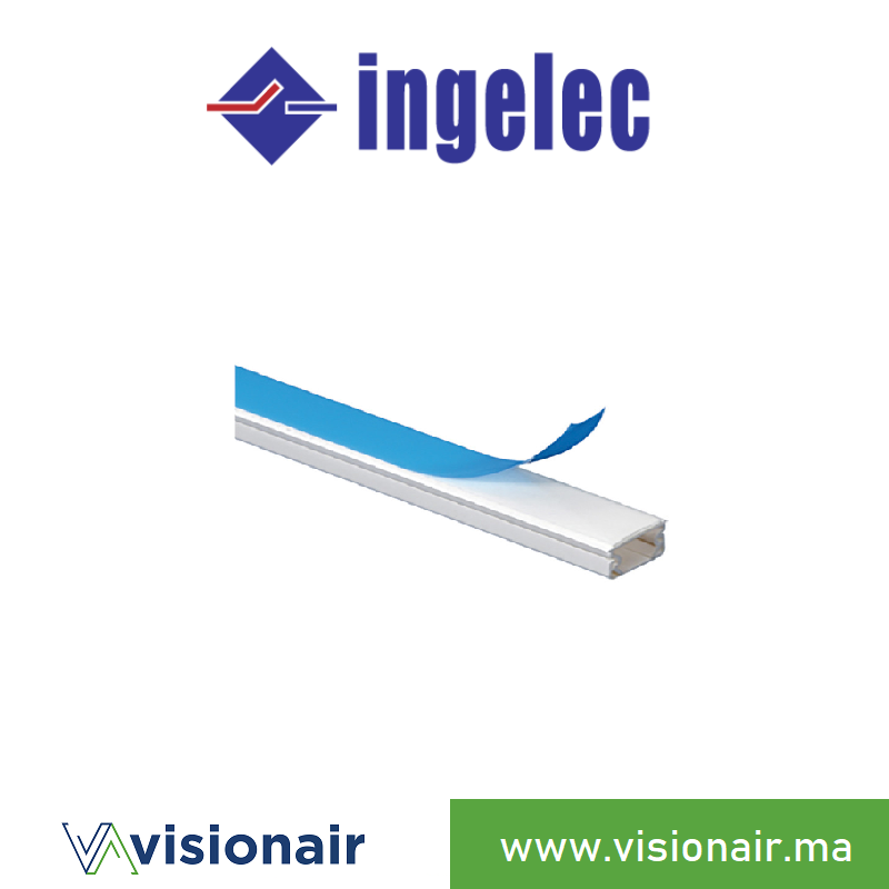 [M2516NA] Moulure INGELEC goulotte 25x16 auto-adhésif M2516NA
