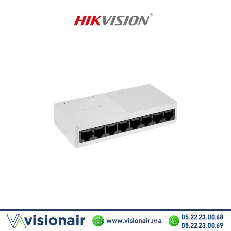 [HIKDS-3E0108D-O] Switch HIKVISION 8 ports 10/100 Mbps DS-3E0108D-O