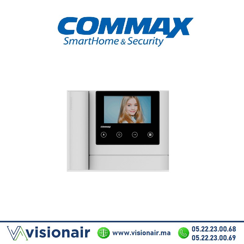 [CDV-43MHBSBL] Moniteur vidéophone COMMAX écran LCD 4,3" BS Blanc CDV-43MHBSBL