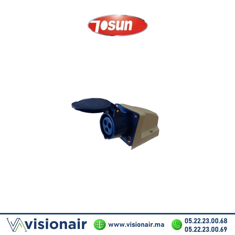 [TSN113] Prise industrielle Tosun 2P+T apparent 16A TSN113