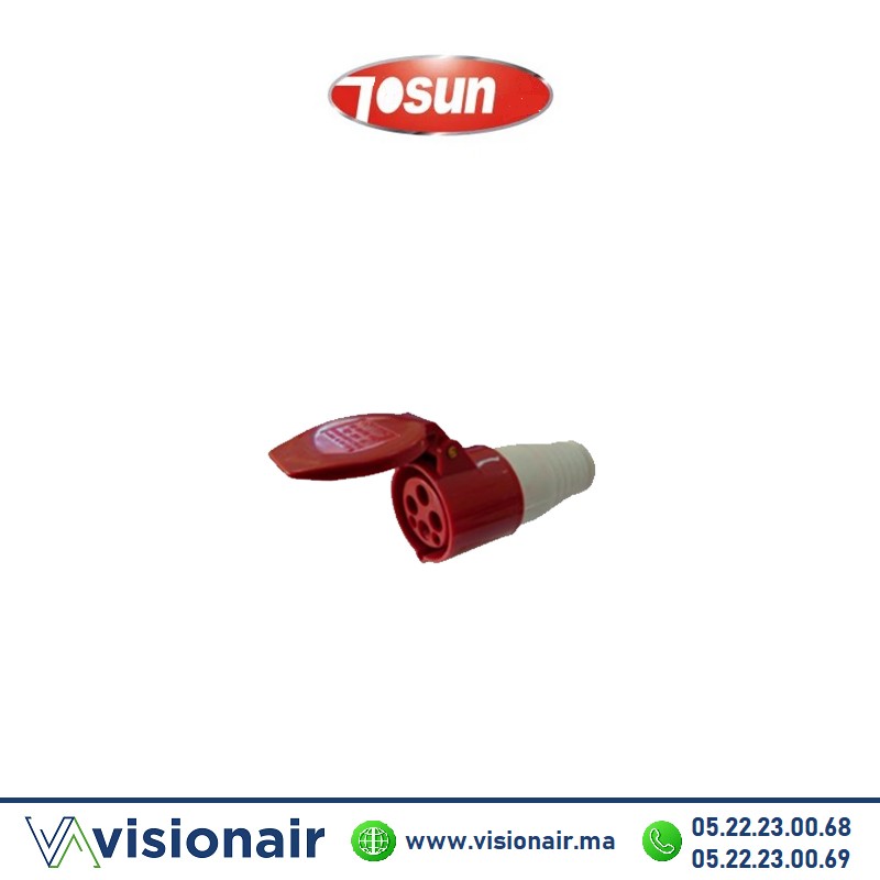 [TSN214] Prise industrielle Tosun 3P+T mobile 16A TSN214